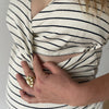 Stripes maternity T-shirt
